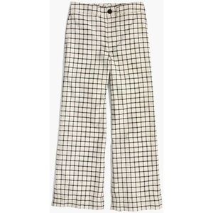 Madewell Langford Wide-Leg Crop Pants Windowpane